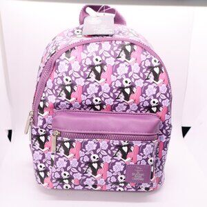 Disney Bioworld Purple Backpack Nightmare Before Christmas Adjustable Strap nwt